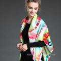 Female Digital Printing Silk Scarf Shawl